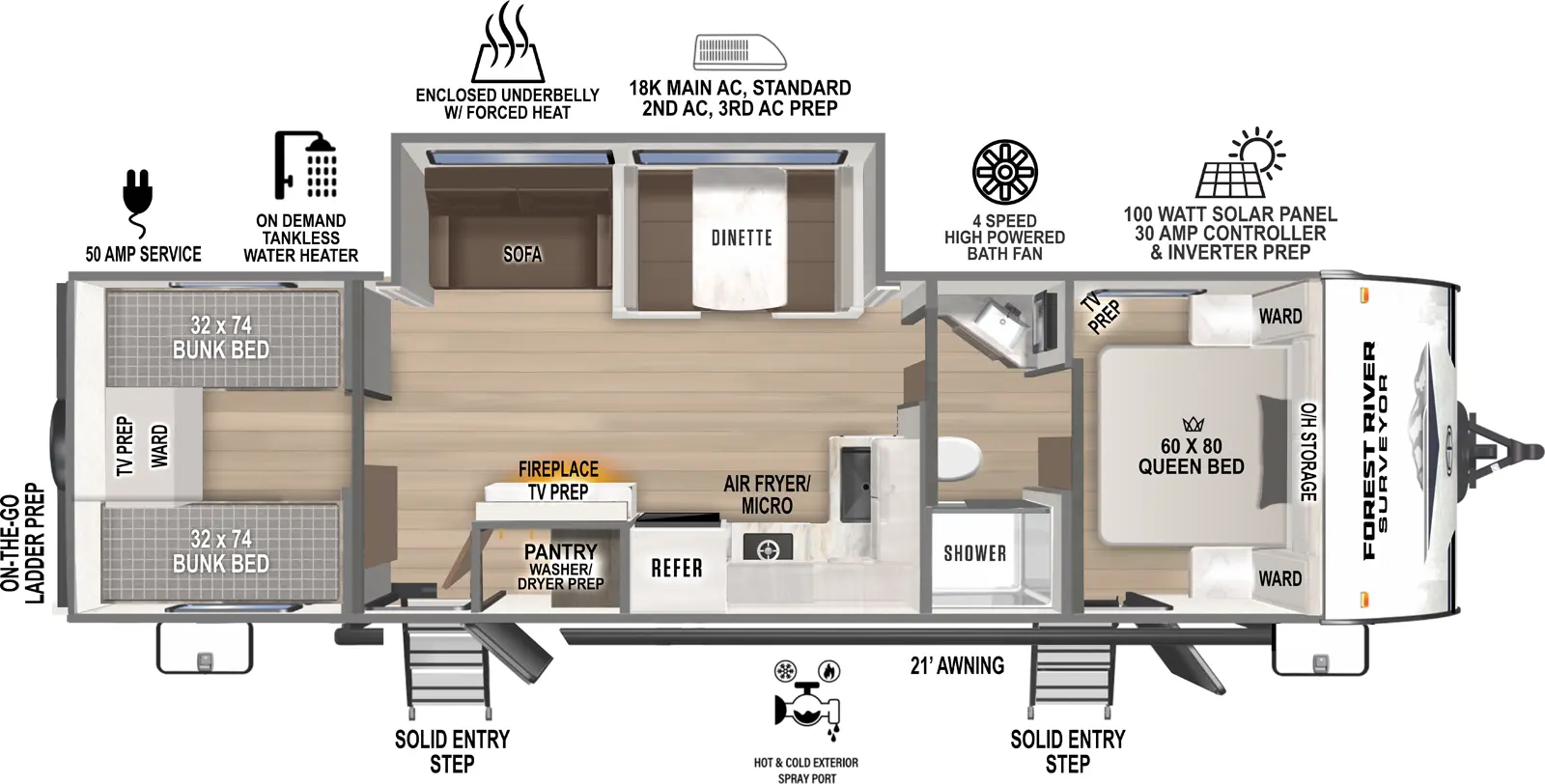 Surveyor Camp Series 29CAMP Floorplan